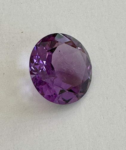 Amethyst 20 mm rund facettiert